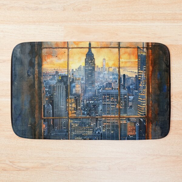 Item preview, DAWN’S GAZE OVER MANHATTAN designed and sold by ArtbyRolleen.
