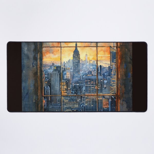 Item preview, DAWN’S GAZE OVER MANHATTAN designed and sold by ArtbyRolleen.