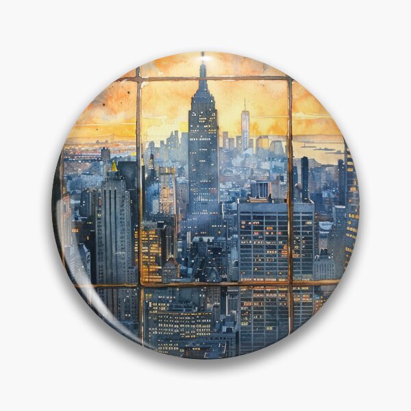 Item preview, DAWN’S GAZE OVER MANHATTAN designed and sold by ArtbyRolleen.