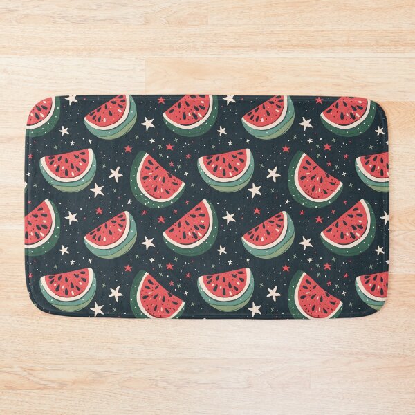 Item preview, Black Retro Fresh Watermelon Pattern designed and sold by palaco210.