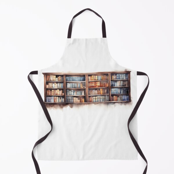 Item preview, Books in a Bookcase watercolour style illustration designed and sold by Roxane Bay.