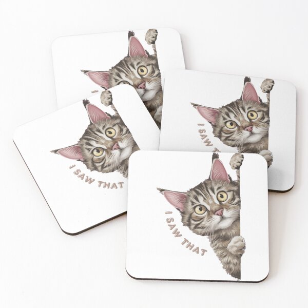 Item preview, Sneaky Cat - "I SAW THAT" Meme Designs #2 designed and sold by Kinyah88.