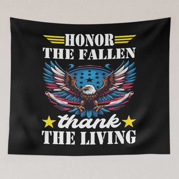 Item preview, Honor The Fallen Thank The Living Memorial Day Patriotic designed and sold by BOUCHERIT amine.