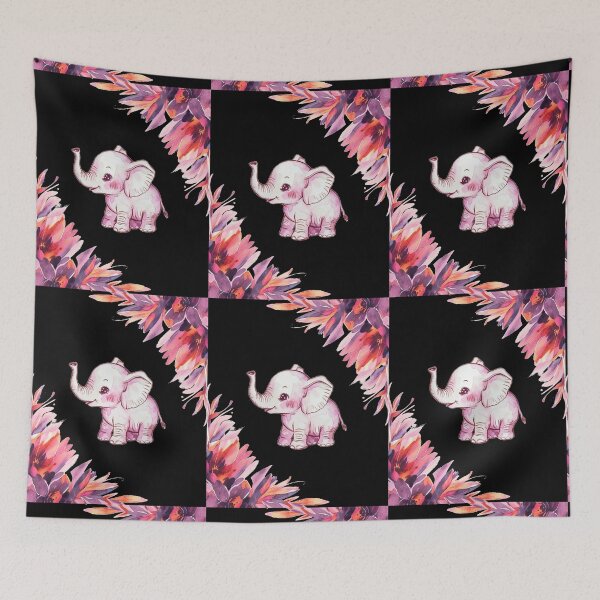 Item preview, Cute Elephant. Little elephant, colorful elephant, elephant drawing designed and sold by ElephantVibes.