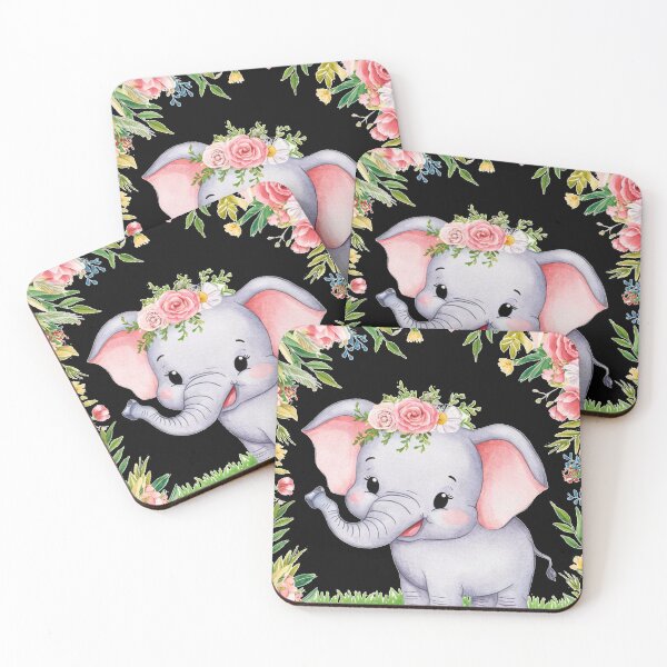 Item preview, Cute Elephant. Little elephant, colorful elephant, elephant drawing designed and sold by ElephantVibes.