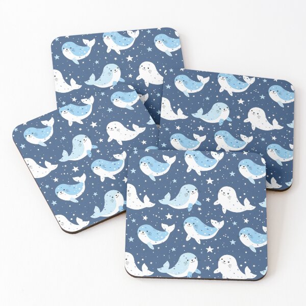 Item preview, Seal Blue Stars Pattern designed and sold by palaco210.