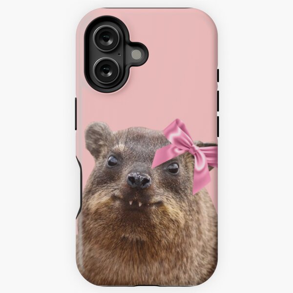 Vista previa del artículo con la obra «Lindo rock hyrax con arco », diseñado y vendido por SillyLittleSnek.