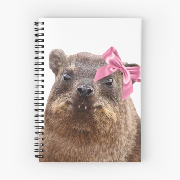 Item preview, Cute rock hyrax wearing bow  designed and sold by SillyLittleSnek.
