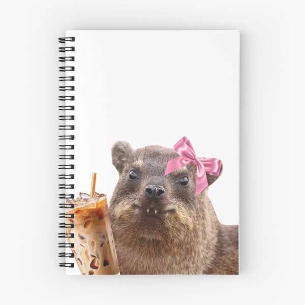 Item preview, Hyrax with iced coffee  designed and sold by SillyLittleSnek.