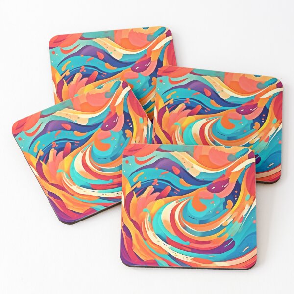 Item preview, Vibrant Abstract Cartoonish Dreamscape designed and sold by Health And Fitness Posts e-Store.