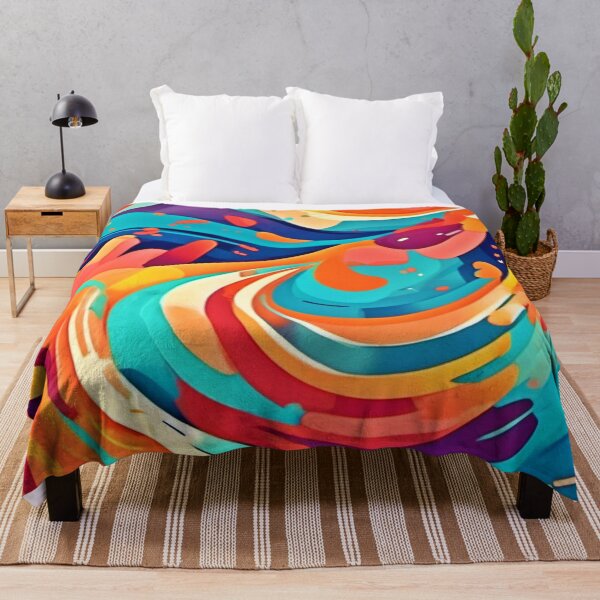 Item preview, Vibrant Abstract Cartoonish Dreamscape designed and sold by Health And Fitness Posts e-Store.