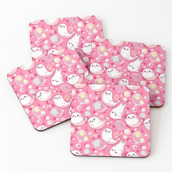 Item preview, Pink Seal Bubble Pattern designed and sold by palaco210.