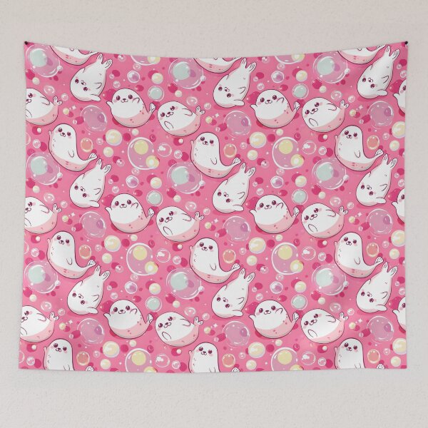 Item preview, Pink Seal Bubble Pattern designed and sold by palaco210.