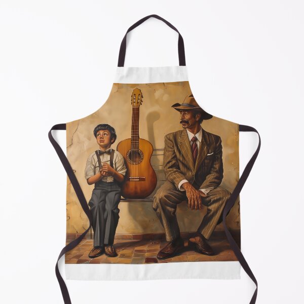 Artikelvorschau, Vater und Sohn mit Gitarre, Salvador Dali Stil 3 entworfen und verkauft von DigitalPatternx.
