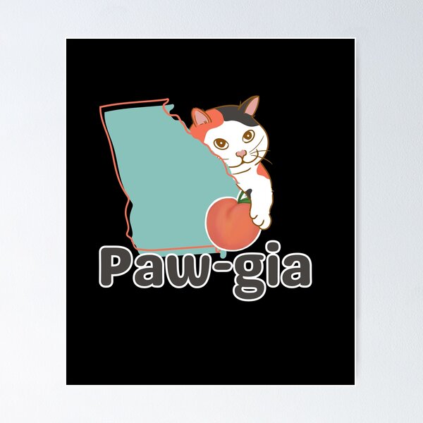 Item preview, Amantes de los gatos Paw-gia Atlanta Georgia designed and sold by Life Is Beautiful.