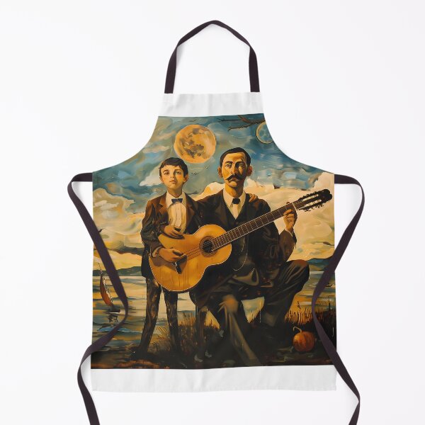 Artikelvorschau, Vater und Sohn mit Gitarre, Salvador Dali Stil 4 entworfen und verkauft von DigitalPatternx.