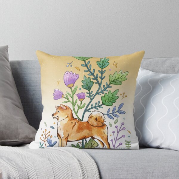 Item preview, dog & floral designed and sold by oilun.