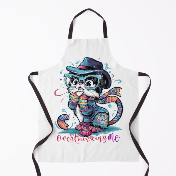 Item preview, Overthinking Me: Cute Fashionable Cat Design designed and sold by asprse.
