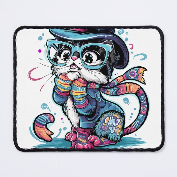 Item preview, Overthinking Me: Cute Fashionable Cat Design designed and sold by asprse.