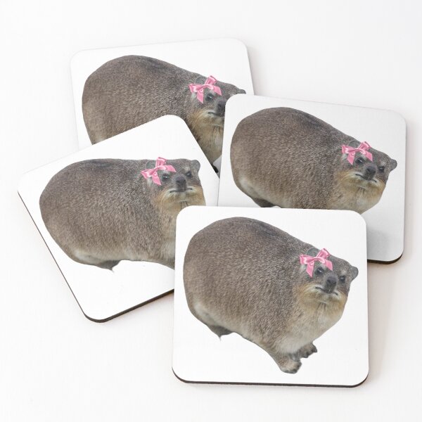 Item preview, Rock hyrax wearing bow  designed and sold by SillyLittleSnek.