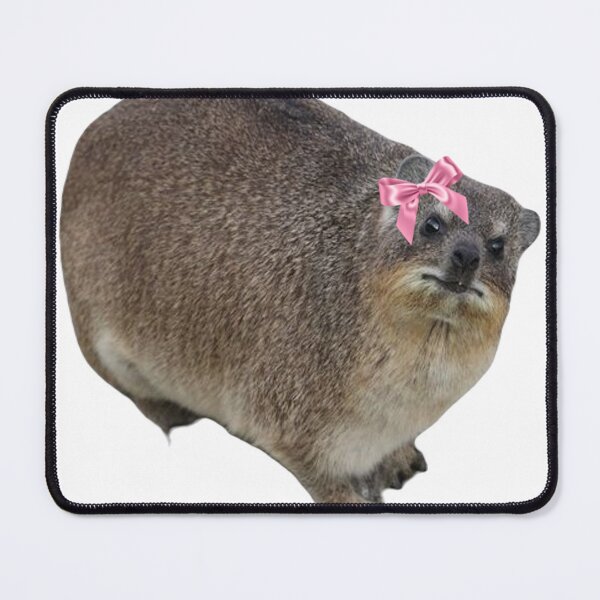 Item preview, Rock hyrax wearing bow  designed and sold by SillyLittleSnek.