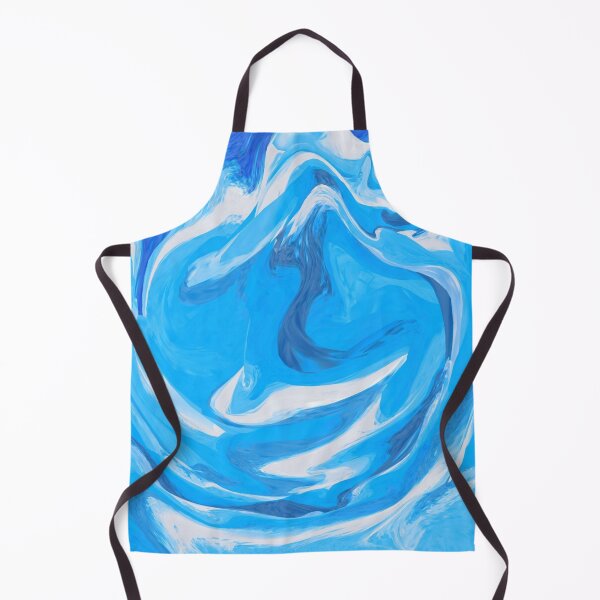 Item preview, Modern abstract trendy marble blue teal liquid swirl designed and sold by Quacktails.