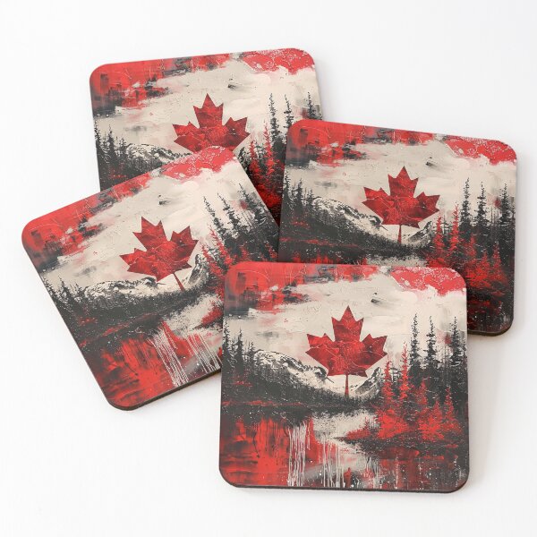 Item preview, Canadian Patriotic maple leaf print designed and sold by dcrc.