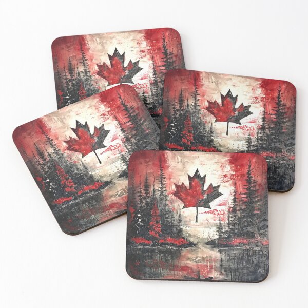 Item preview, canadian patriotic maple leaf print designed and sold by dcrc.