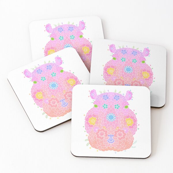 Item preview, Floral  Animal "Hippo" WeArePrettierThanFlowers designed and sold by birthflower.