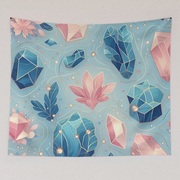 Item preview, Blue Quartz Seamless Pattern designed and sold by Thedigital91.