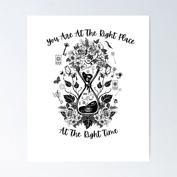 Item preview, Right time, right place unique design  designed and sold by hamsasoul.