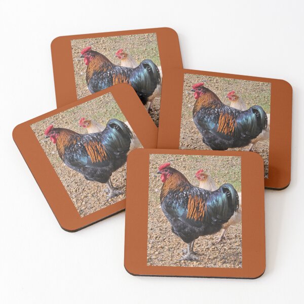 Item preview, Rooster and hen designed and sold by carole hirst.