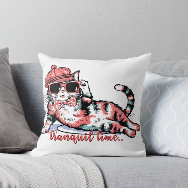 Item preview, Cat Loaf: Stylish Beret Cat with Sunglasses - Tranquil Time designed and sold by asprse.