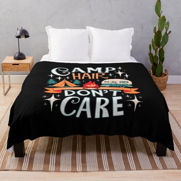 Item preview, Camp Hair Don't Care adventure rustic outdoors glamping travel designed and sold by w1ckerman.