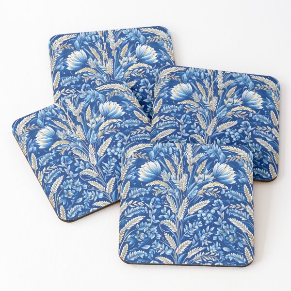 Item preview, Barley-themed Blue Background Pattern 001 designed and sold by emilykang.