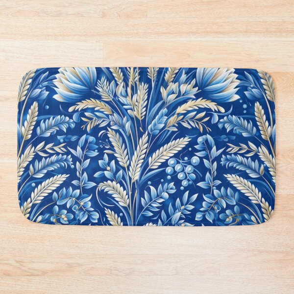 Item preview, Barley-themed Blue Background Pattern 001 designed and sold by emilykang.