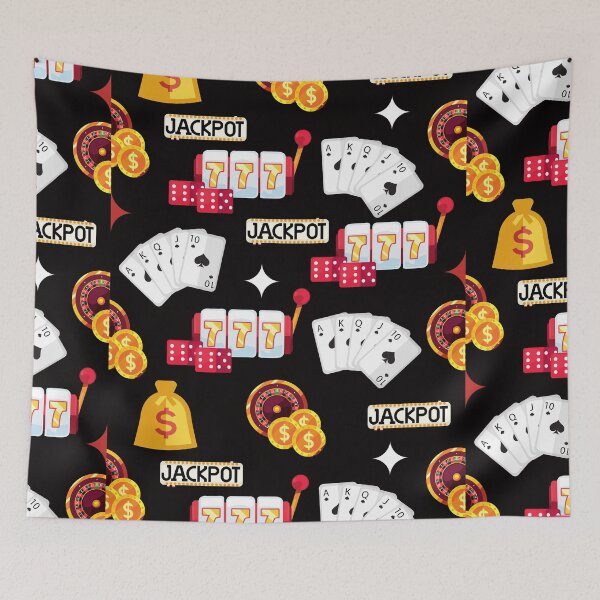 Item preview, Casino Gambling Poker Slot Pattern designed and sold by SloganExpress.