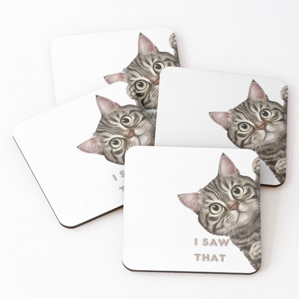Item preview, Sneaky Cat - "I SAW THAT" Meme Designs #4 designed and sold by Kinyah88.