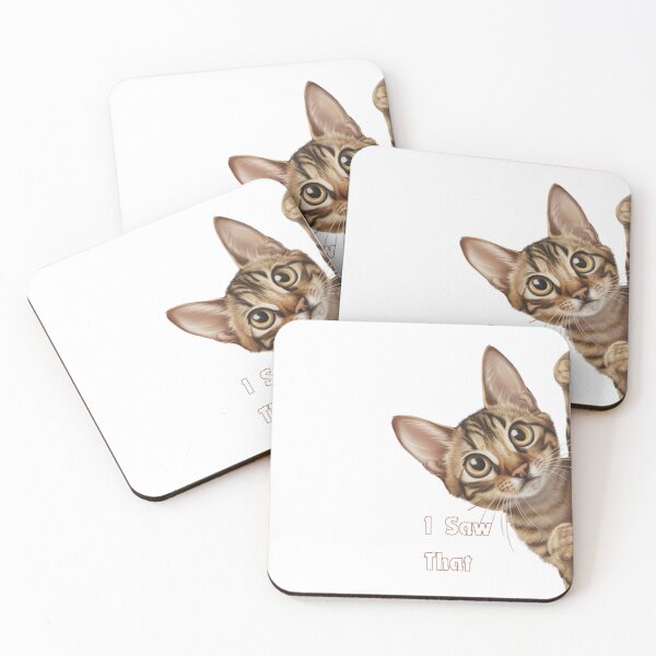 Item preview, Sneaky Cat - "I SAW THAT" Meme Designs #3 designed and sold by Kinyah88.