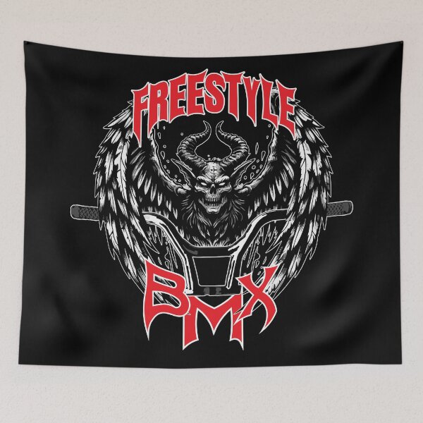 Item preview, Demonic Skull Wings BMX Freestyle Graphic designed and sold by Tong4130.