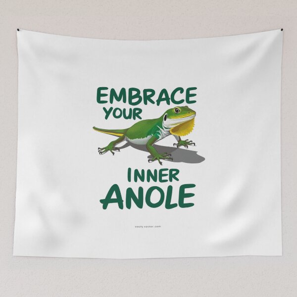 Item preview, Embrace Your Inner Anole Green Lizard Design designed and sold by Peter Stawicki.