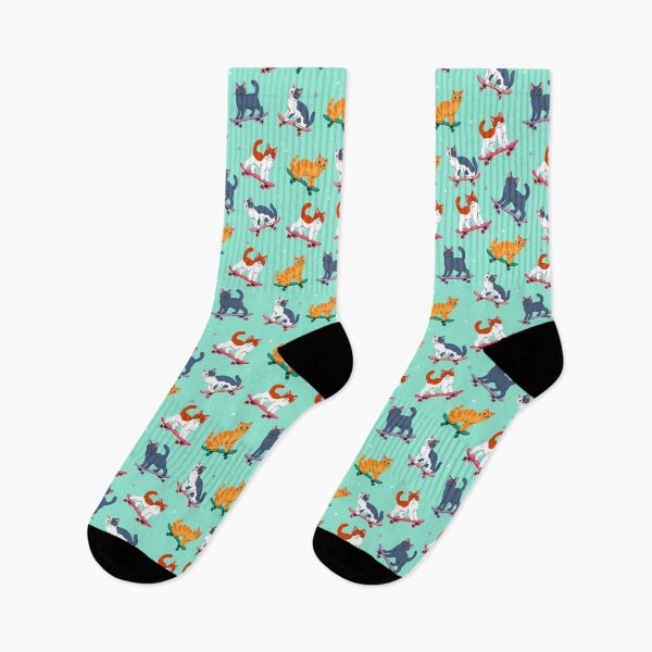 Item preview,  cute cats on skateboards designed and sold by burbura.