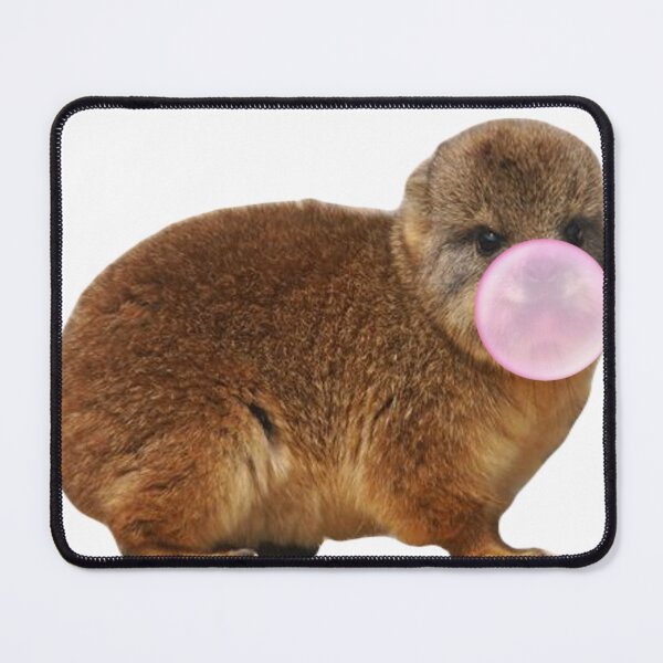 Item preview, Baby hyrax with bubblegum designed and sold by SillyLittleSnek.