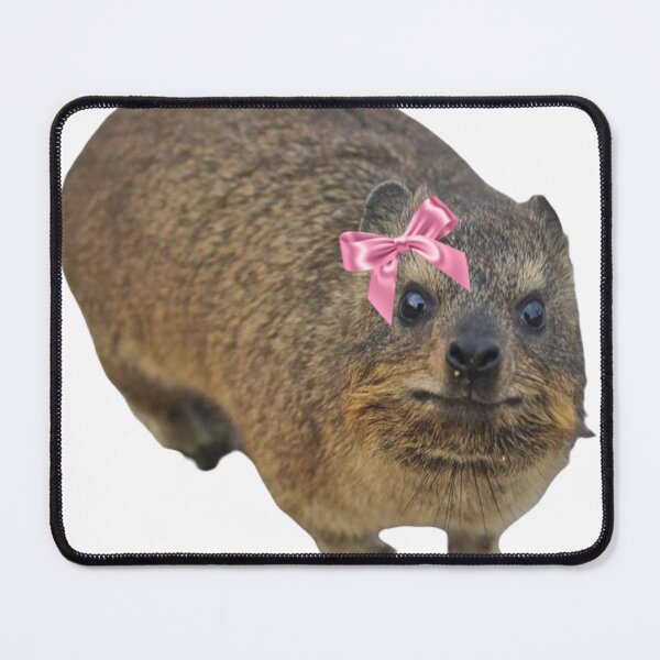 Item preview, Dassie hyrax wearing bow  designed and sold by SillyLittleSnek.