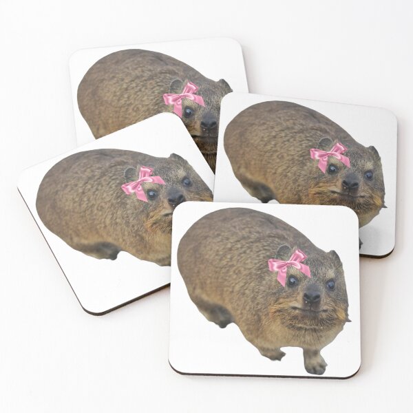 Item preview, Dassie hyrax wearing bow  designed and sold by SillyLittleSnek.