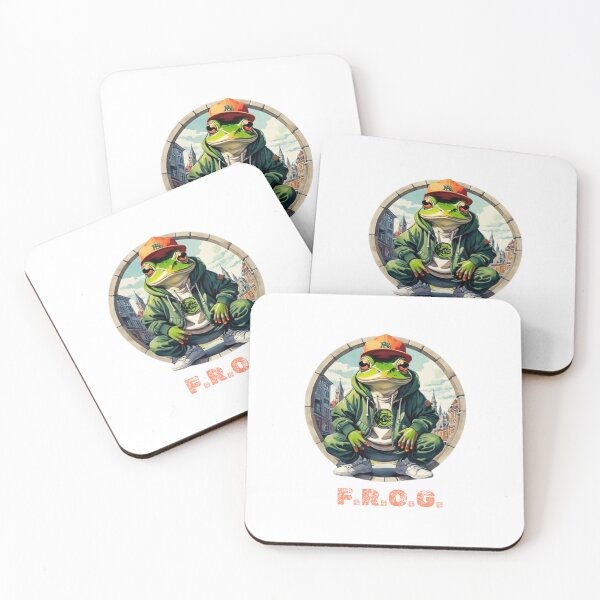 Item preview, F.R.O.G. Cool Hiphop Frog " Forever Recognize Others Greatness" designed and sold by EmeraldCauldren.