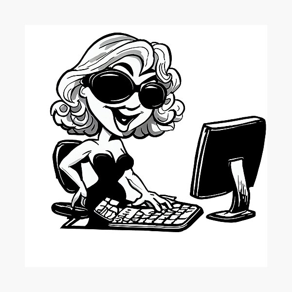 Item preview, Boss Lady Cartoon designed and sold by Eso-Genesis.