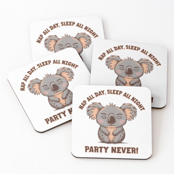 Item preview, Cozy Koala: Nap All Day, Sleep All Night, Party Never! designed and sold by BNCH44.