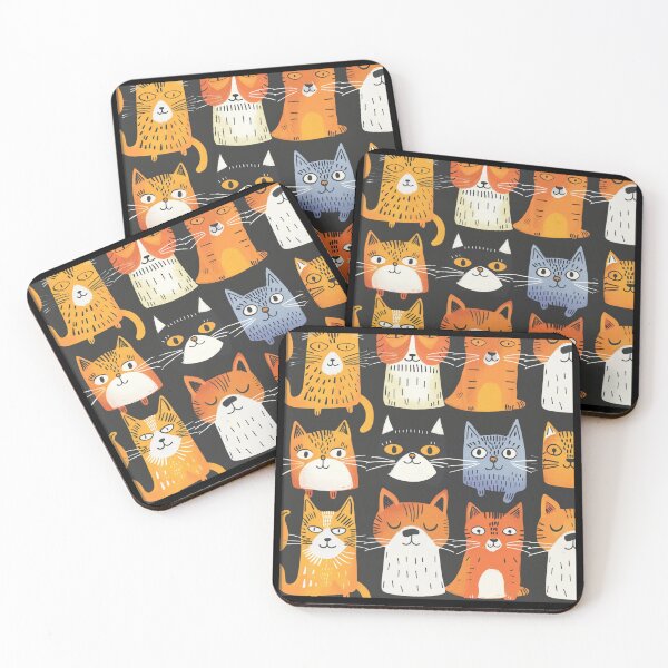 Item preview, Happy cats faces pattern designed and sold by SmileshareShop.