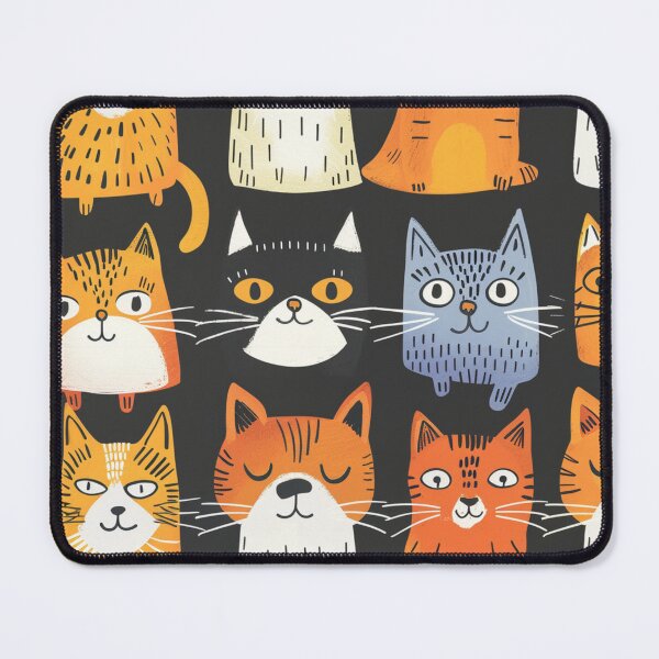 Item preview, Happy cats faces pattern designed and sold by SmileshareShop.